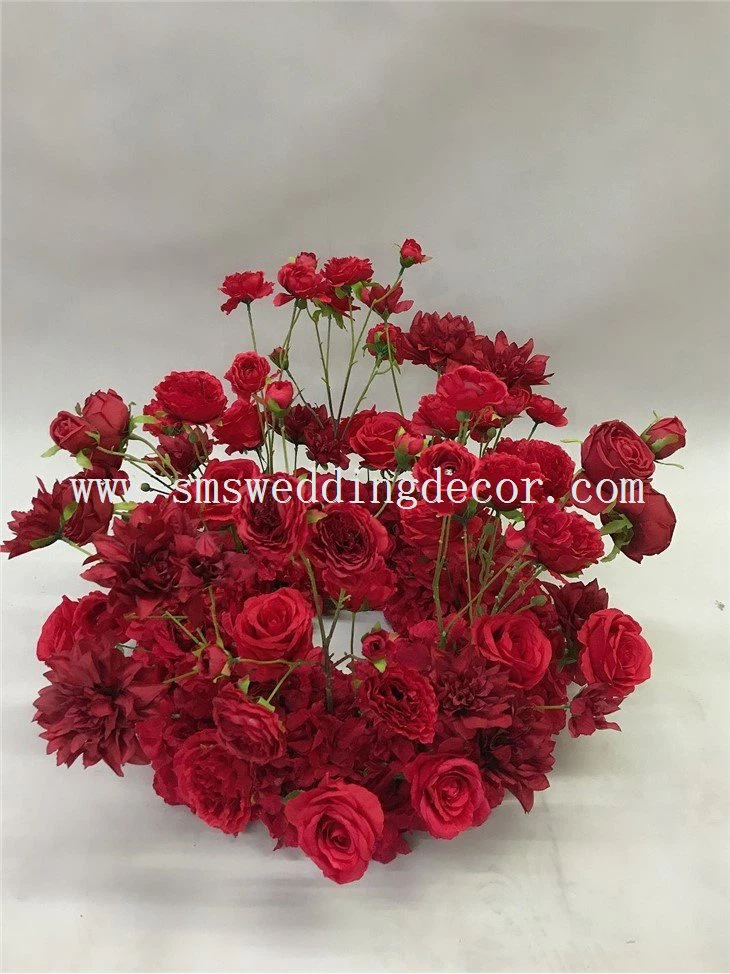 red roses wedding table arrangements(001)