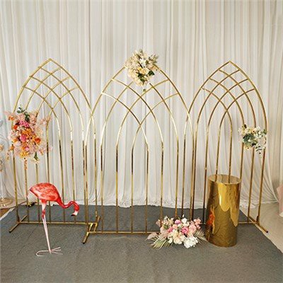 Kultainen metallikaari tausta