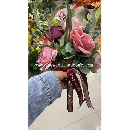 hand tied bouquet for wedding